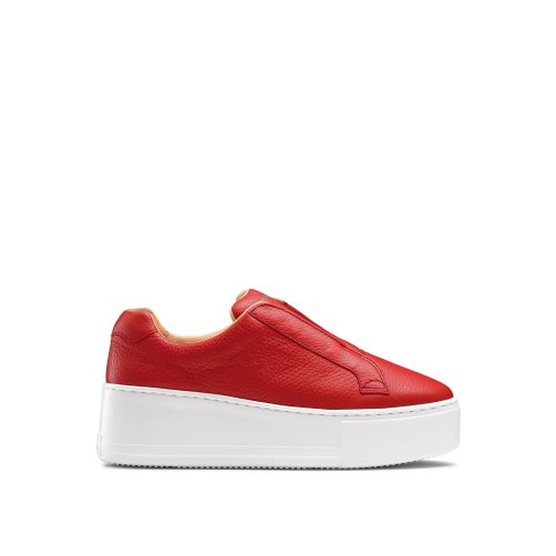 Red Russell & Bromley Park Up Flatform Laceless Women's Platform Shoes | PH-9-YOJF