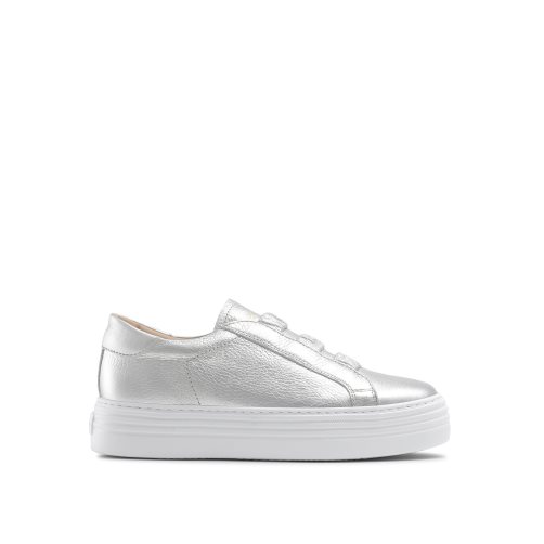 Silver Russell & Bromley Sirius Flatform Women's Trainers | PH-1-ZNOU