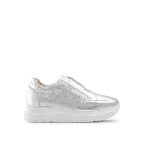 Silver Russell & Bromley Speed Up Laceless Women's Trainers | PH-2-CQHS