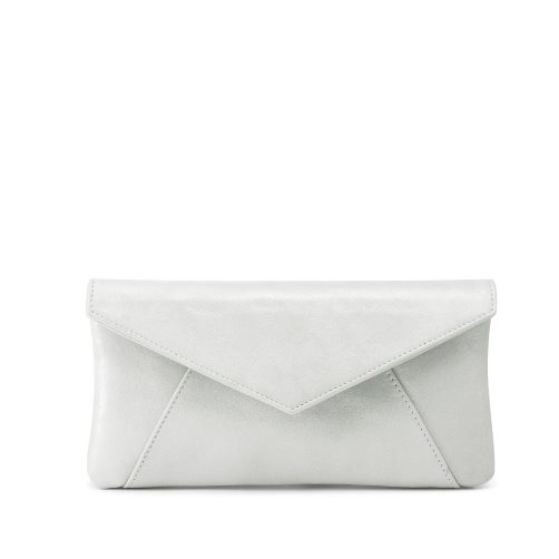 Silver Russell & Bromley Topform Envelope Women's Clutch Bag | PH-1-MCJE