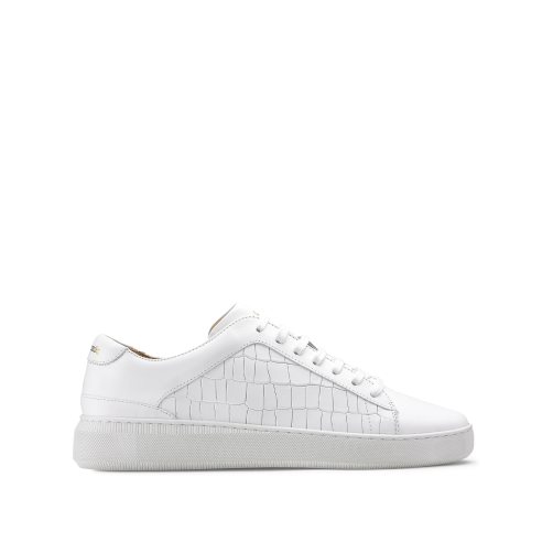 White Russell & Bromley Clear Run Lace-up Men's Trainers | PH-3-UXDC