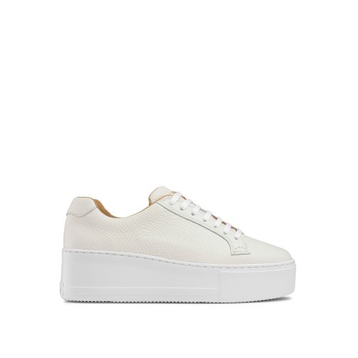 White Russell & Bromley Park Life Lace-up Flatform Women's Platform Shoes | PH-2-HQEC