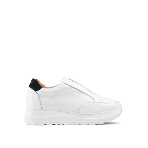 White Russell & Bromley Speed Up Laceless Runner Women's Trainers | PH-5-DPZA