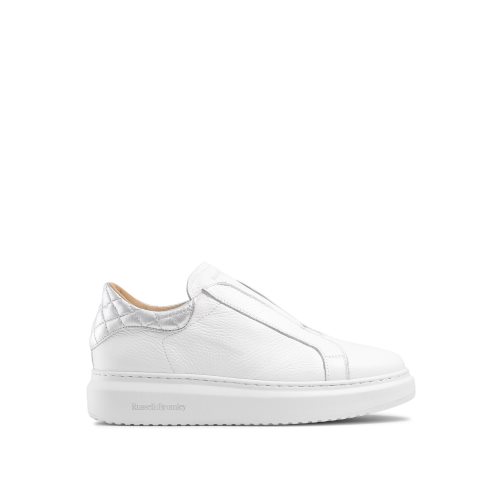 White Russell & Bromley Winner Laceless Women's Trainers | PH-0-CGWK