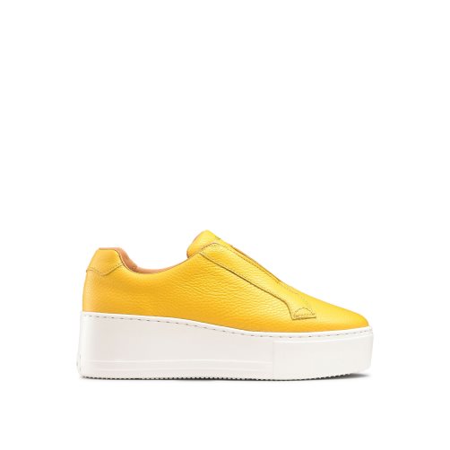 Yellow Russell & Bromley Park Up Flatform Laceless Women's Platform Shoes | PH-2-BTJY